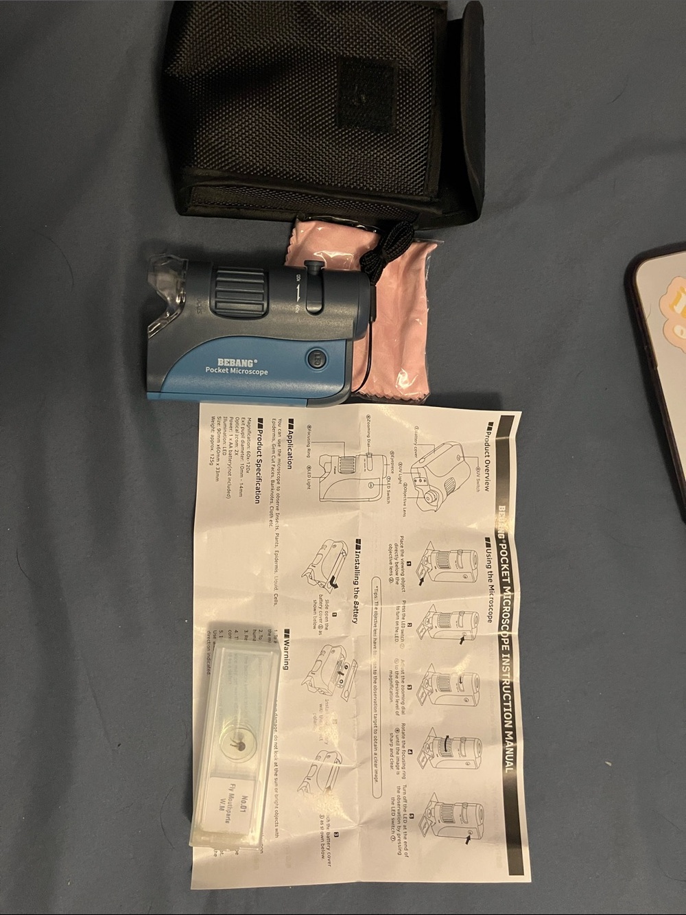 BEBANG Pocket Microscope - Blue